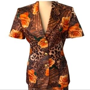 Vintage Vertigo Paris Leopard & Rose Print Power Suit - Y2K
Statement Set